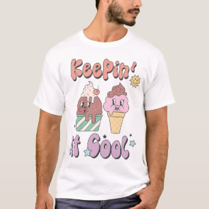 Het koel houden Retro Zomer T-shirt