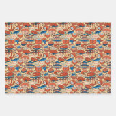 het koele betonnen Japanse voedselpatroon Inpakpapier Vel (Voorkant 2)