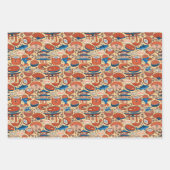 het koele betonnen Japanse voedselpatroon Inpakpapier Vel (Voorkant)