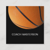 Het koele Ontwerp van de Bus van het Basketbal Vierkante Visitekaartje (Achterkant)