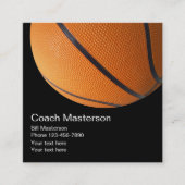 Het koele Ontwerp van de Bus van het Basketbal Vierkante Visitekaartje (Voorkant)