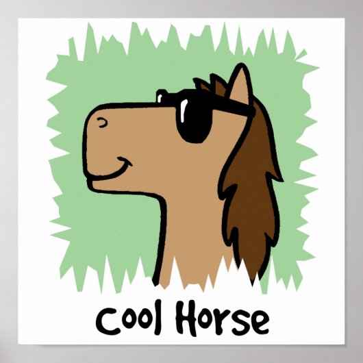 Het Koele Paard die van de Kunst van de Klem van Poster (Voorkant)