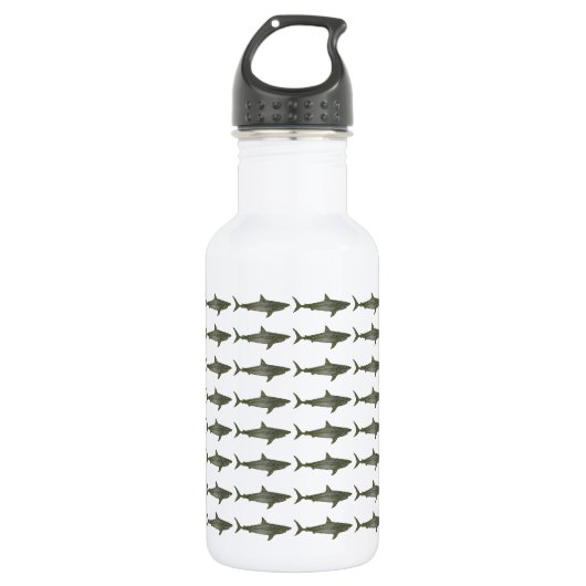 Het koele patroon van haaien waterfles (Voorkant)