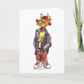 Het koele rendier feestdagen kaart (Voorkant)