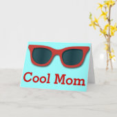 Het koele Wenskaart van de Zonnebril van het Mamma Kaart (Gele Bloem)