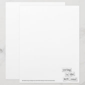Het koelen is de Nieuwe Koel Briefhoofd Sjabloon (Voorkant / Achterkant)