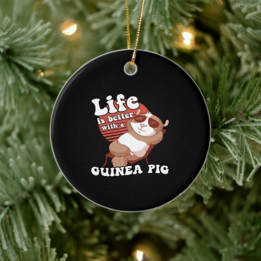 Het koelen van de varkensstapel in Guinee is beter Keramisch Ornament (Boom)