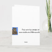 Het koesteren van de Kerstkaart van Feestdagen Kaart (Achterkant)