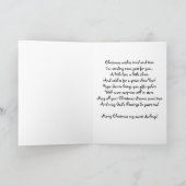 Het koesteren van de Kerstkaart van Feestdagen Kaart (Binnen)