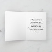 Het koesteren van sneeuwmannenKerstkaart Feestdagen Kaart (Binnen)