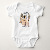 Het koffertje Cat Unisex Baby Jumpsuit Romper (Voorkant)