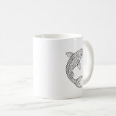 Het Koi-blad Koffiemok (Voorkant rechts)