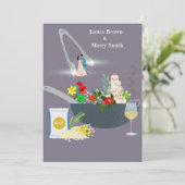 Het koken Delicious ceremonie van het liefdeshuwel Kaart (Staand voorkant)