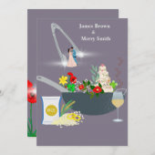 Het koken Delicious ceremonie van het liefdeshuwel Kaart (Voorkant / Achterkant)