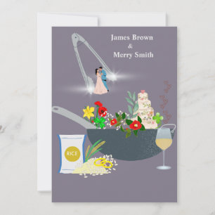 Het koken Delicious ceremonie van het liefdeshuwel Kaart