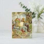 Het koken in de Keuken van de Gnoom Briefkaart (Staand voorkant)