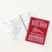 Het koken met het Big Dog Recipe Book Notitieboek (Binnen)