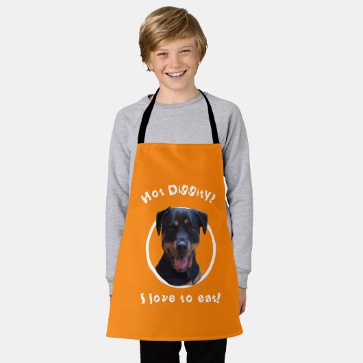 Het koken met onze Rottweiler personaliseert Schor Schort (Gedragen)