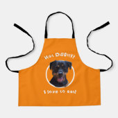 Het koken met onze Rottweiler personaliseert Schor Schort (Voorkant)