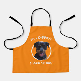 Het koken met onze Rottweiler personaliseert Schor Schort