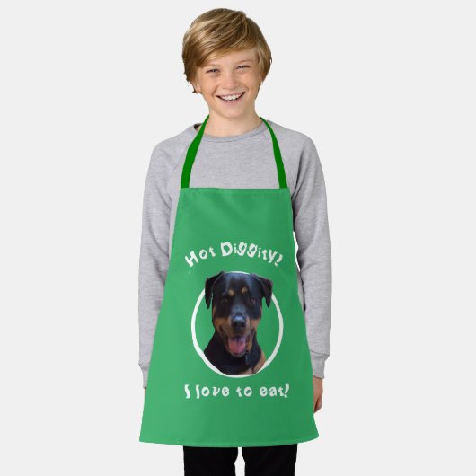 Het koken met onze Rottweiler personaliseert Schor Schort (Gedragen)