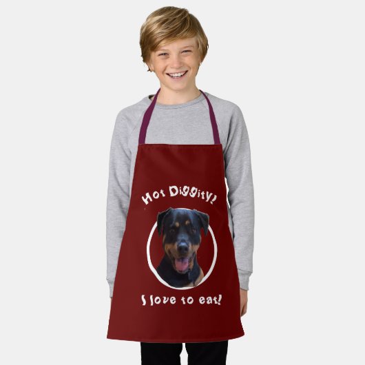 Het koken met onze Rottweiler personaliseert Schor Schort (Gedragen)