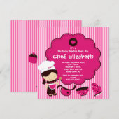 Het koken nodigt de uitnodigingen van de Partij va (Voorkant / Achterkant)