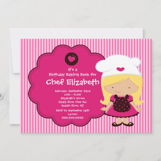 Het koken nodigt de uitnodigingen van de Partij va (Voorkant)