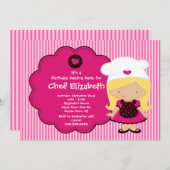 Het koken nodigt de uitnodigingen van de Partij va (Voorkant / Achterkant)