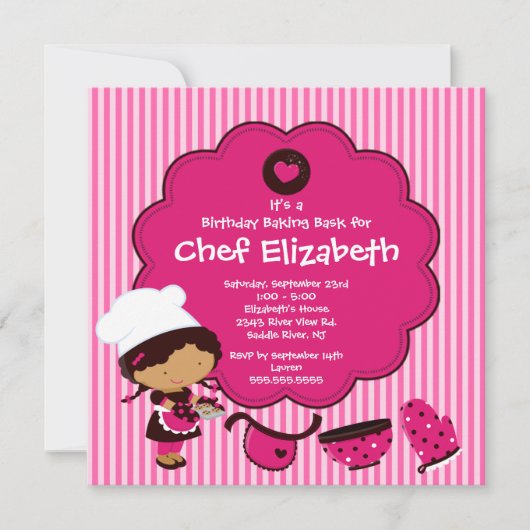 Het koken nodigt de uitnodigingen van de Partij va (Voorkant)