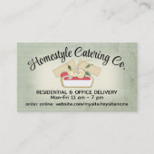 Het koken van een vegetarische groente-lasagnevoed visitekaartje (Voorkant)