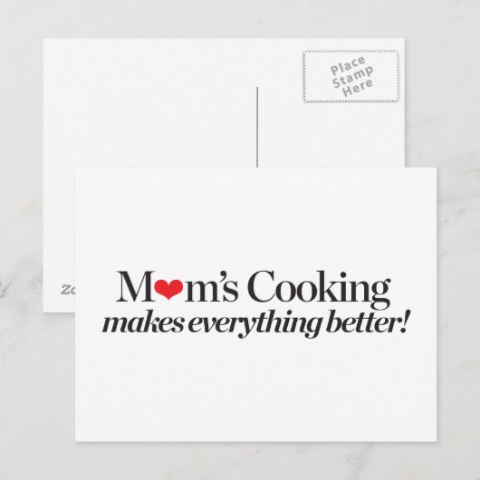 Het Koken van het mamma maakt beter alles Briefkaart (Voorkant / Achterkant)