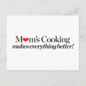 Het Koken van het mamma maakt beter alles Briefkaart (Voorkant)