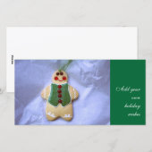 Het Kokende Ornament Photocard van de peperkoek Feestdagenkaart (Voorkant / Achterkant)