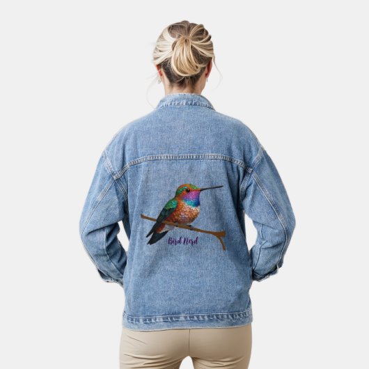 Het kolibrie schilderij van Allen Denim Jacket (Model)