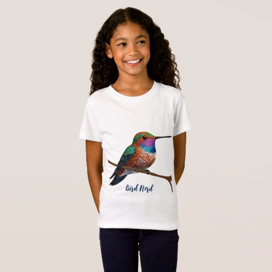 Het kolibrie schilderij van Allen T-shirt (Voorkant volledig)