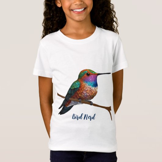 Het kolibrie schilderij van Allen T-shirt (Voorkant)