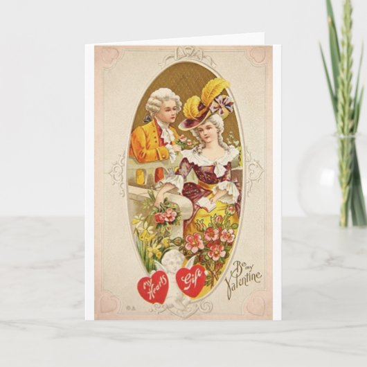 Het koloniale Wenskaart van de Valentijnsdag Feestdagen Kaart (Voorkant)