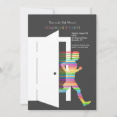 Het komen uit de kast uitnodiging (Voorkant)