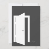 Het komen uit de kast uitnodiging (Achterkant)