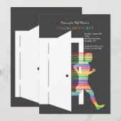 Het komen uit de kast uitnodiging (Voorkant / Achterkant)