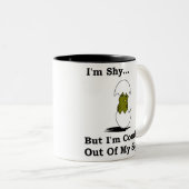 Het komen uit Mijn Shell Tweekleurige Koffiemok (Voorkant rechts)