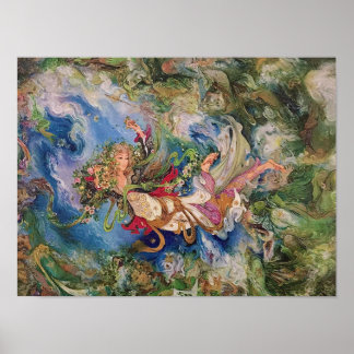 Het komende Poster voor de Perzische Kunst in de l