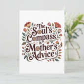 Het Kompas Van De Ziel Is Moeders Advies Kaart (Staand voorkant)