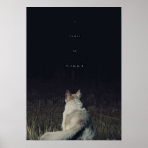 Het komt bij film van het Nacht grafisch Poster
