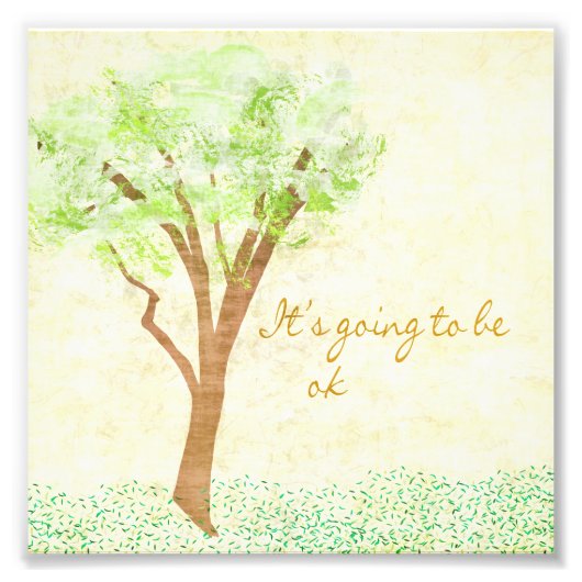 Het komt goed. foto afdruk (Voorkant)