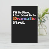 Het komt goed, ik moet eerst dramatisch zijn kaart (Staand voorkant)