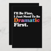 Het komt goed, ik moet eerst dramatisch zijn kaart (Voorkant / Achterkant)