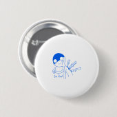 Het komt goed met mij om te glimlachen ronde button 5,7 cm (Voorkant /achterkant)