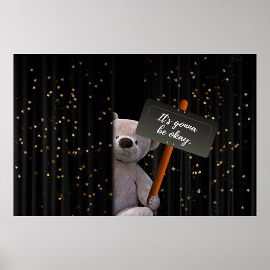 Het komt goed met Teddy Bear. Poster (Voorkant)